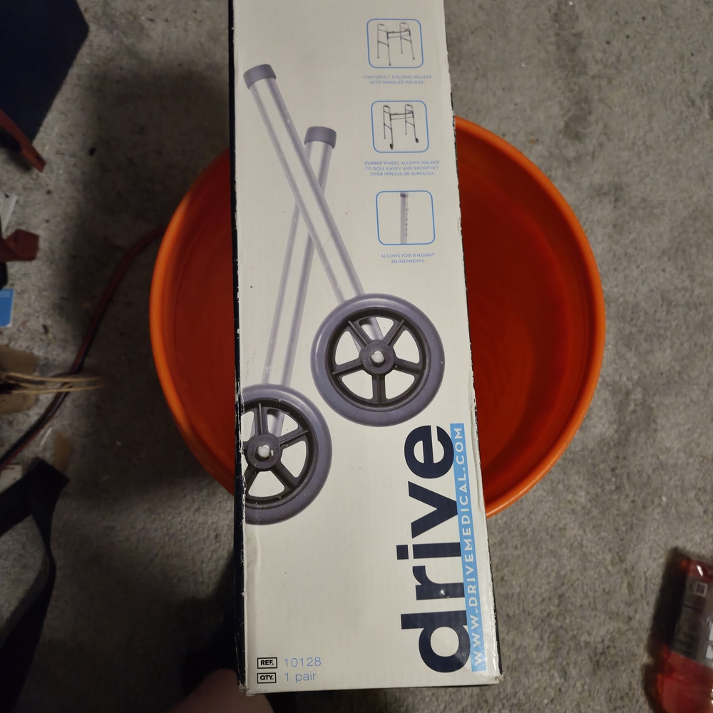 Drive Medical 5" Universal Walker Wheels Model 10123 New In Box